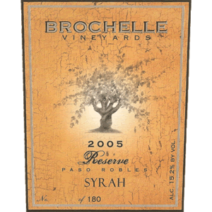 Brochelle Paso Robles Syrah - RESERVE