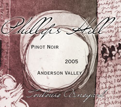 Phillips Hill Toulouse Vineyard Pinot Noir