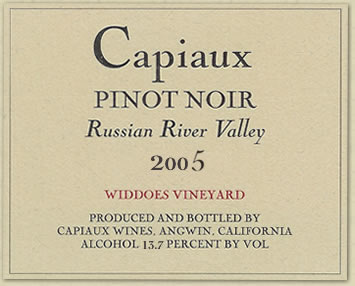 Widdoes Vineyard Pinot Noir