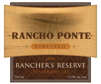 "Rancher's Reserve" Tempranillo