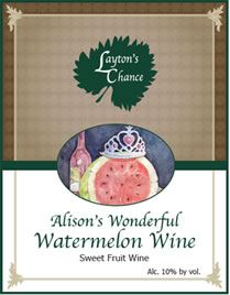 Alison's Wonderful Watermelon Wine
