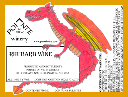 Sweet Rhubarb Wine