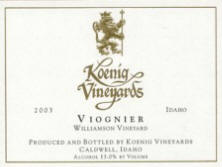 Viognier Williamson Vineyard